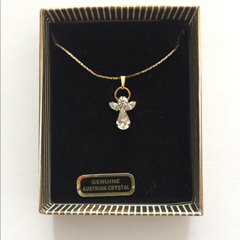 Austrian Crystal Angel Pendant.